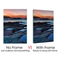 Pintura de Landschape de Montañas y Ríos de Natureza en Lienzo Decorativo para Dormitorio con Marco Poster de Arte Mural Picture Decor de Marca DHROOM - details 0