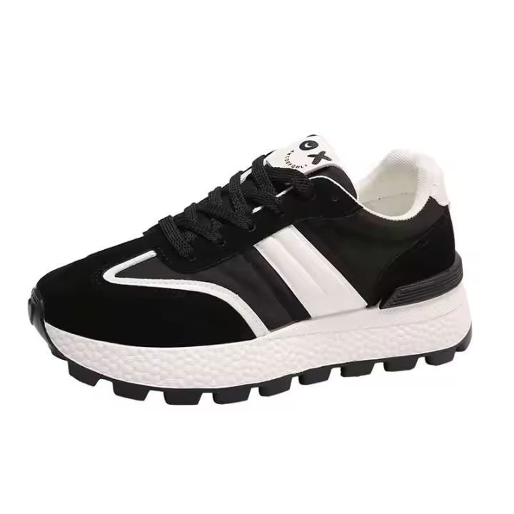 Nuevo estilo 2025, zapatos de cuña ligeros para mujer, deportes antideslizantes, soporte para arco, zapatillas rosas para correr para niñas, marca de regreso a la escuela - 1
