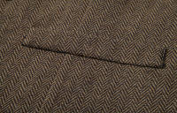 Chaleco de Doble Abotonadura para Hombres en Otoño Traje de Pana Gruesa de Heringbone - details 18
