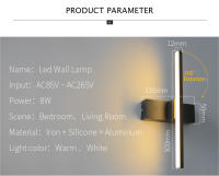 Candelabro de pared para decoración del hogar, lámpara de cabecera de dormitorio nórdico, luz de pared interior ajustable, CA 110/220V, accesorio de iluminación para comedor - details 2