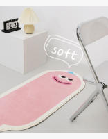 Alfombra de dormitorio,Linda caricatura,Alfombra  de Pelo Corto Alfombra Imitación Cachemira de Antideslizantes,lavable, alfombra para sala de estar, dormitorio, comedor - details 3