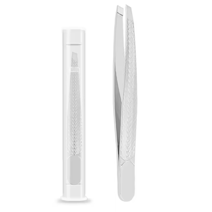Tijeras de Extensión de Pestañas de Acero de Alta Precisión Clip Removedor de Pestañas Falso para El Felpa Facial - 1