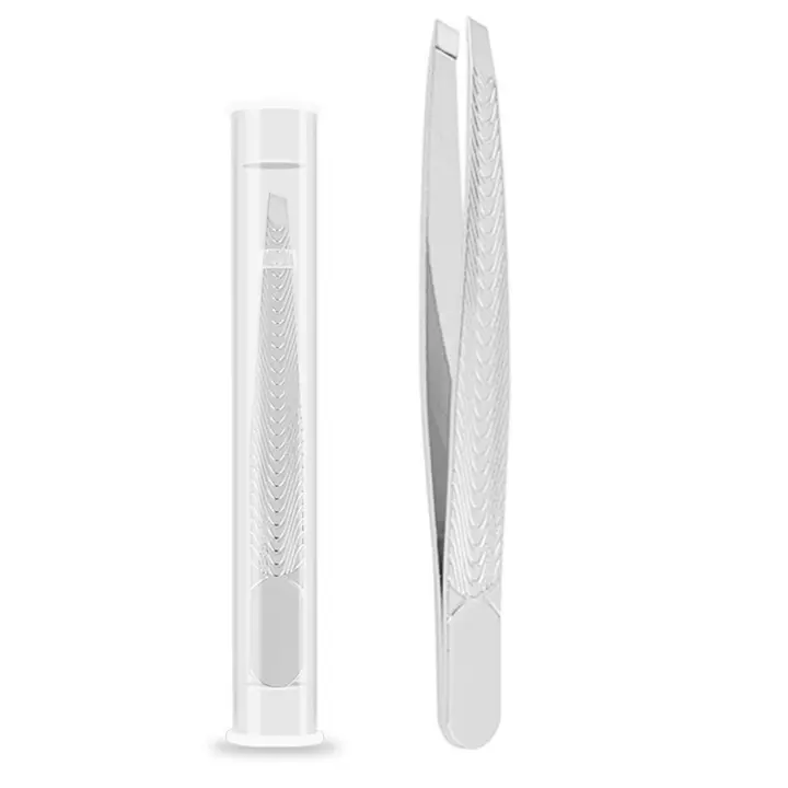 Pinzas de extensión de pestañas postizas de alta precisión, Clip removedor de acero, pinzas para cejas de pelo encarnado - 1