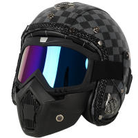 Casco de moto hombre trail aire libre Retro mujer Gafas Proteccion - details 2