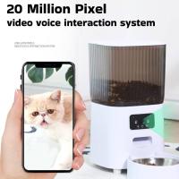 Alimentador automático inteligente para mascotas, cuenco con o sin cámara, Control remoto, grande, 5L, 1/2 tazones, dispensador de comida para gatos - details 2