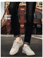 Zapatillas de deporte de cuero para hombre, zapatos informales para caminar al aire libre, fondo suave para las cuatro estaciones - details 7