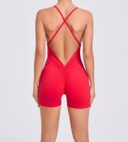 Traje deportivo de secado rápido de color sólido, cómodo para correr, pedalar, mango sin mangas de yoga - details 13