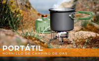 Estufa gas camping hornillo Acampada camping gas portatil hornillo gas