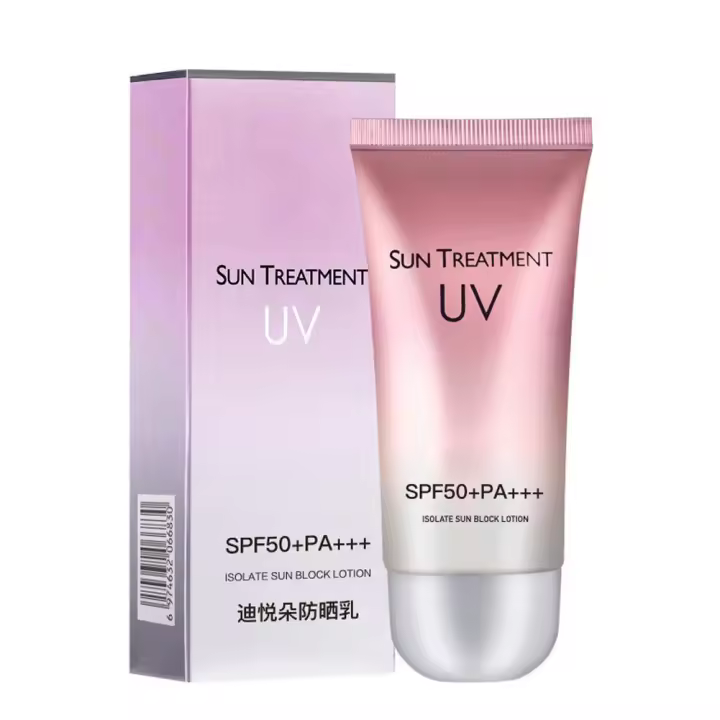 Crema solar duradera para el cuerpo y la cara, protector solar resistente al agua, crema protectora para la piel, crema de protección Facial antisol SPF50 +, 60ml - 1