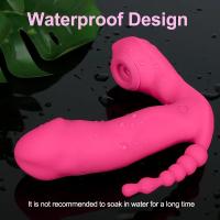 Vibrador de succión 3 en 1 para mujer, succionador vibratorio de 7 modos, estimulador Anal y vaginal de clítoris, succión Oral usable, Juguetes sexuales eróticos - details 4