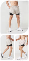 Pantalones de Carrera para Hombres Secado Rápido Doble Capa Negro Ideal para Fitness y Entrenamiento de Bodybuilding - details 9