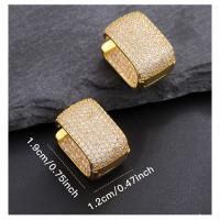 Pendientes de doble capa con microincrustaciones para mujer, aretes ligeros de lujo de alto sentido, diseño único de nicho, nuevo temperamento, moda - details 8