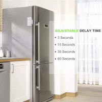 Alarma de refrigerador con Sensor de puerta antirrobo, alarma de ventana de espacio magnético abierto y cerrado, Detector inalámbrico - details 6