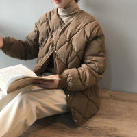 Women lightweight down cotton wear short coat autumn winter padded jacket - details 21