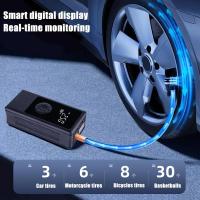 Bomba de Aire Portátil para Coche Inalámbrica Bomba de Inflación Eléctrica para Neumáticos de Automóviles - details 1