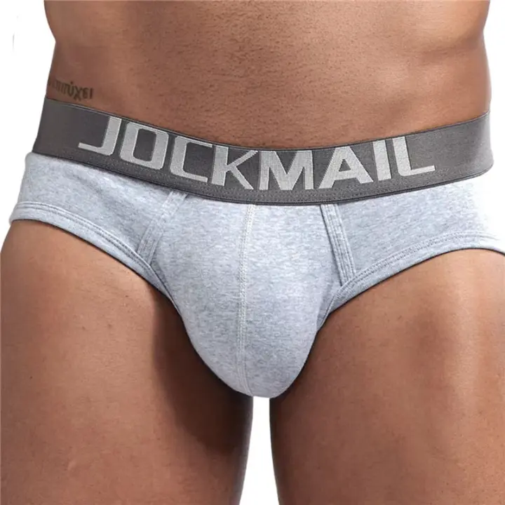 Marca JOCKMAIL, ropa interior de alta calidad para hombres, calzoncillos boxer de algodón boutique, bañadores gruesos de cintura baja, calzoncillos - 1