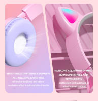 Auriculares BLUEKAKA con diseño de gato lindo para niños y niñas auriculares inalámbricos bluetooth con micrófono incorporado control de volumen auriculares deportivos y ejercicios material de silicona - details 12