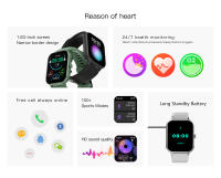 Reloj Inteligente de Pantalla Completa de 1.83 pulgadas Monitor de Sleep con Altavoz Incorporado - details 1