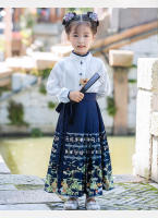 Conjunto de Falda Hanfu para Niñas Otoño 2025 Traje de Estilo Chino Antiguo para Actuaciones de Recitación Zapatos y Ropa - details 10