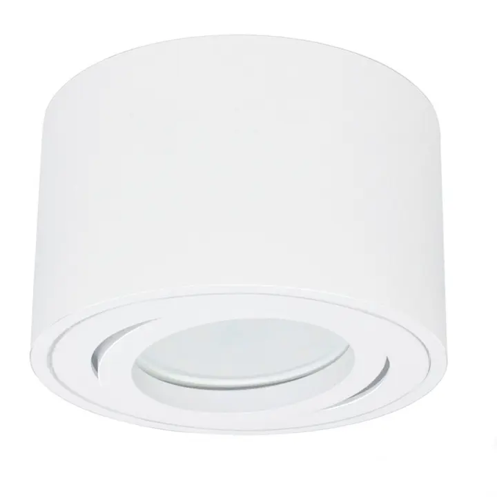 Luz de Punto LED Ajustable Montada en la Superficie de 80x50mm Luz de Techo Blanca Redonda - 1