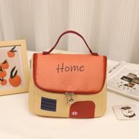 Bolsa de maquillaje de cabina bonita de gran capacidad, estuche de cosméticos de mano Kawaii con forma de casa, bolsa de almacenamiento de artículos de tocador cuadrada con cremallera para mujer - details 4