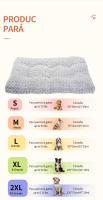 Cama para Perro de Veludo Rosa Grande Mediano Circular de Mezcla Textil Recomendado para Todas las Raças de Perros Suave y Peluche - details 5