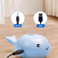 Juguete de Gato Eléctrico Flotante en Forma de Ballena Función Doble, Ventilador, Portátil, Certificado 3C - details 1