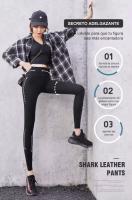 Pantalones de yoga de cintura alta para mujer, transpirables, elásticos, minutos que moldean y adelgazan - details 4