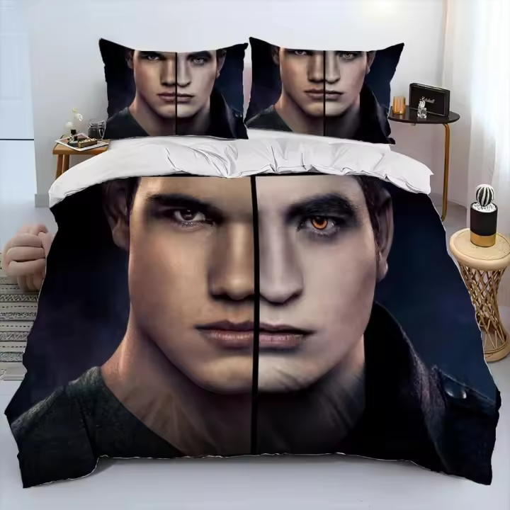 Funda de Edredón de Vampiro 3D Juego de Ropa de Cama para Adolescentes y Adultos - 1