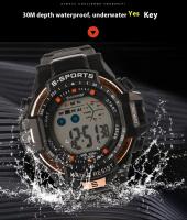 SHUNWAY Reloj electrónico de moda para parejas deportivas a prueba de agua, reloj digital multifuncional para exteriores - details 2