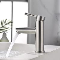 Grifo de Lavabo de Acero Inoxidable, Mezclador Monomando para Lavabo, Níquel Pulido - details 2