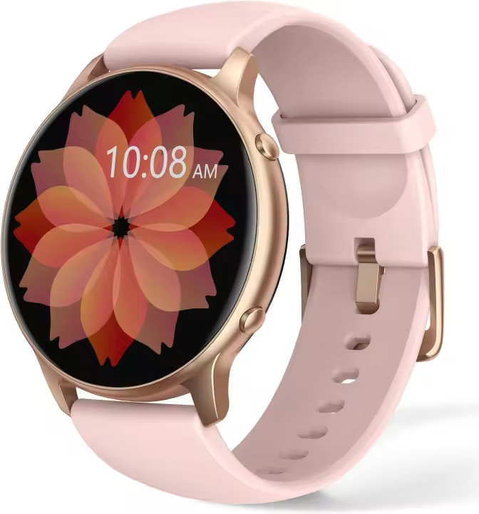 Reloj Inteligente Mujer Hombre,IP68 Impermeable Smartwatch Mujer,1,3'' Pantalla Táctil Reloj Deportivo Mujer,con Oxímetro,Monitor Sueño,Podómetro,DIY Esfera Reloj,Pulsómetro para Android iOS - 1
