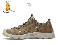 Sandalias ligeras antideslizantes deportivas informales de piel de cerdo con logo de canguro para hombre, tela suave transpirable adecuada para primavera - details 11