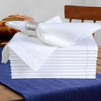 12 piezas de servilletas de lino, servilletas de lino con dobladillo, servilletas de lino para cena, servilletas de tela lavables de lino - details 7