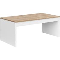 Mesa de Centro Elevable Mueble de Sala Blanco Brillante Medidas 102 cm (Ancho) x 43/52 cm (Alto) x 50 cm (Fondo) - details 13