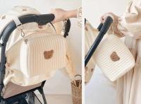 Bolsa de pañuelos para Bebe, organizer con Borde de Oso, multiples, Bolsa de maquillaje de viaje para Mamá - details 11
