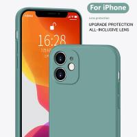 Funda de Silicona Líquida para iPhone A Prueba de Golpes, Suave y Elegante para Modelos 15, 14, 13, 12, 11 Pro Max Mini X Xr XS 7, 8 Plus Se 2020 - details 3
