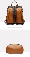 Mochila de viaje para mujer de cuero PU vintage gran capacidad bolsa escolar para adolescente bolsa de negocios femenina bolsa de lujo - details 12