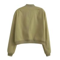 Chaqueta Bombera de Manga Larga Vintage Moda Casual para Mujeres con Bolsillos - details 10
