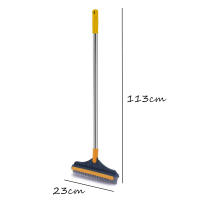 Nueva Escobilla De Limpieza Para El Hogar Con Mango Largo Cepillo De Cerda Para Huecos De Inodoro Herramienta De Limpieza Para Esquinas Y Ralladuras De Piso Y Ventanas V-Shape Ecológica Y Recargable - details 0