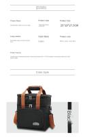 Bolsa De Almuerzo Portátil Doble Capa Gran Capacidad Para Camping Y BBQ Durable De Tela Oxford Adecuada Para Picnic Y Uso Al Aire Libre - details 5