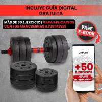 Ajustables【Discos de Cemento |   10-40 kg】con Barra Recta de Conexión |   Pesas Ergonómicas para Hombres y Mujeres, Gimnasio en Casa, Fitness (Transformador Rojo/Naranja) - details 4