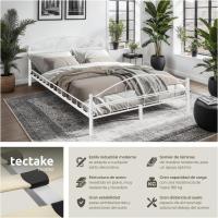 Cama de Boda Romántica y Estable Estructura de Cama de Madera Base de Cama Resistente - details 10