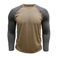 Camisetas Largas para Hombres Moda Casual con Color Contraste Perfecto para Primavera Otoño - details 7