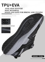 Professional MTB Cycling Shoes Men Flat Leather Breathable Dual Use Leisure Outdoor Self-locking Mountain Bicycle Sneakers - details 3