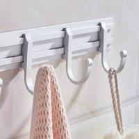 Gancho para colgar en la pared, Perchero de aluminio para colgar en la puerta, en la parte trasera del baño y la cocina - details 1