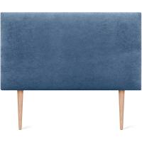 Lujo de Cama con Cabecero de Polipiel o Tela Liso 150x105cm con Patas Tela Beige - details 17
