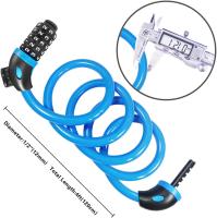 Candado para bicicleta Combinación de casillero para bicicleta Candados de cable de ciclo largo de 5 dígitos 120 cm / 12 mm Cadena de bicicletas Alta seguridad para bicicleta eléctrica Bicicleta de montaña Esquí al aire libre - details 1