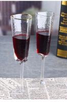 Copa de Vino Rojo Martillado con Borde Dorado Ligero 140ML-250ML Ideal para Hogar y Dining - details 9