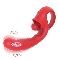 Empaque privado Vibrador Dildo Sexy Para Lamer Vibro Lengua hine Juguetes para Clítoris Varita de Clítoris Masturbador Sexual Sugador Estimulador Punto G Femenino - details 8